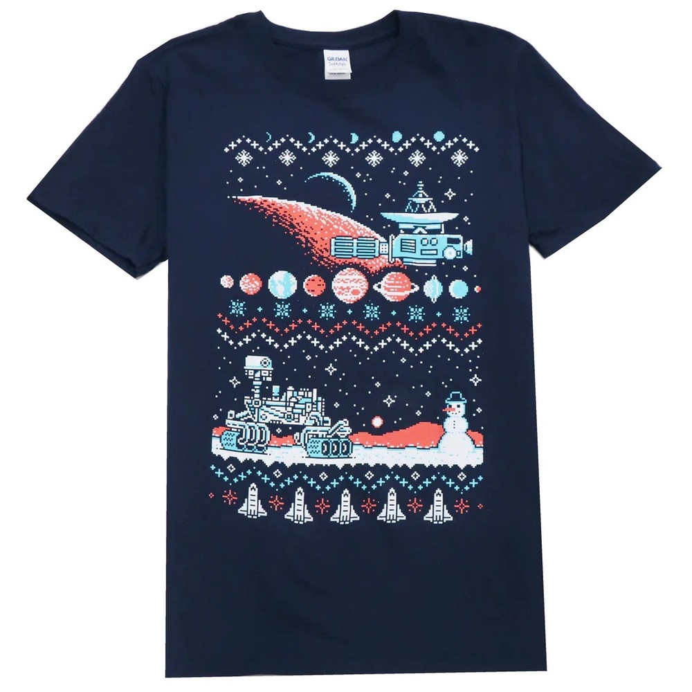 Loot Crate Mars Rover Christmas shirt NWOT